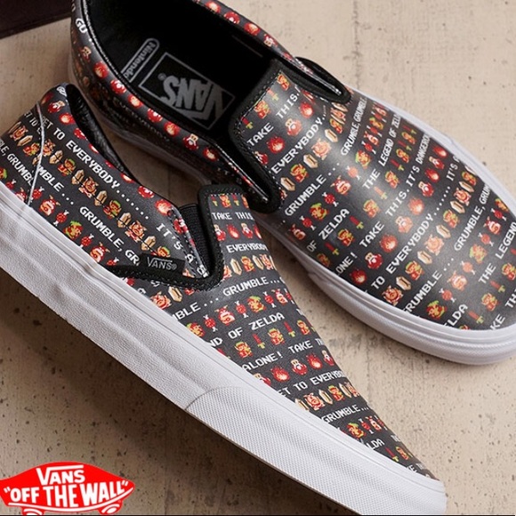 vans nintendo slip on